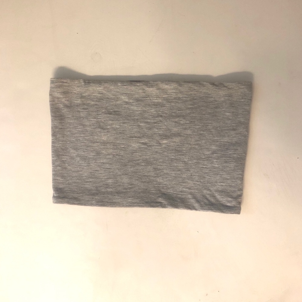 TOPSHOP Gray Tube Top
